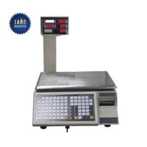 Balanza digital con impresión de etiquetas